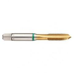 M22x1.5 6H -Flute Cobalt Green Ring Spiral Point Plug Tap-TiN - Exact Tool & Supply