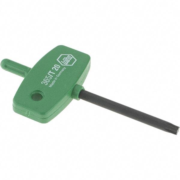 Wiha - T20 Torx Key - Wing Handle, 45mm Length Under Head, 3.1" OAL - Exact Tool & Supply