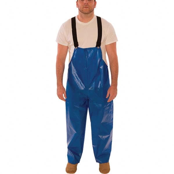 Tingley - Size M Blue Chemical Waterproof Bib Overall - Exact Tool & Supply