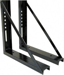 Buyers Products - Steel Truck Box Mounting Brackets - 18" Long, Black, For Use with Truck Boxes - Exact Tool & Supply