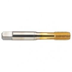 1/2-13 H11 3-Flute Cobalt Green Ring Semi-Bottoming 40 degree Spiral Flute Tap-TiN - Exact Tool & Supply