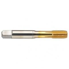 1/2-13 H11 3-Flute Cobalt Green Ring Semi-Bottoming 40 degree Spiral Flute Tap-TiN - Exact Tool & Supply