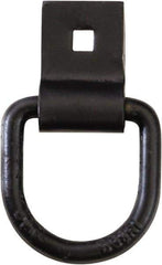 Buyers Products - Steel D-Ring with Integral Bracket - 3-1/2" Long, Black, For Use with Cargo Control - Exact Tool & Supply