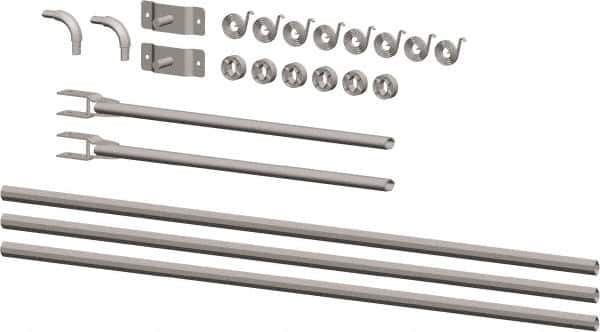 Buyers Products - Aluminum Universal Tarp Arm Kit - 146" Long, Silver, For Use with 8 to 19' Dump Bodies - Exact Tool & Supply