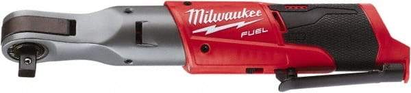 Milwaukee Tool - 1/2" Drive 12 Volt Pistol Grip Cordless Impact Wrench & Ratchet - 175 RPM, 60 Ft/Lb Torque, Lithium-Ion Batteries Not Included - Exact Tool & Supply