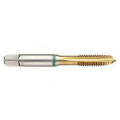 M8 x 1.25 Dia. - 6H - 3 FL - Cobalt Bottoming Green Ring Tap FORM-E-TiN - Exact Tool & Supply