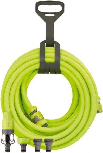 Legacy - 1/2" ID x 0.74" OD 4' Long Lead-In Whip Hose - MNPT Swivel x MNPT Ends, 300 Working psi, -40 to 140°F, 1/2" Fitting, Green - Exact Tool & Supply