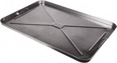 Funnel King - 6 Qt Drip Pan - Galvanized Steel, 17.5"x25.75"x.75" - Exact Tool & Supply