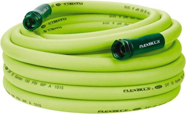 Legacy - 50' Long Garden Hose - 3/4" Diam, 3/4" GHT, Hybrid Polymer, 150 psi, All Season, Green - Exact Tool & Supply