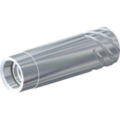 Kennametal - SS10 Outside Modular Connection, 9.58mm Hole Diam, SS to DL Straight Shank Adapter - 55mm Projection, 55mm OAL, Through Coolant - Exact Tool & Supply