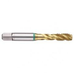 1-1/4-12 Dia. - 2B - 4 FL - Cobalt Bottoming Green Ring Tap FORM-E-TiN - Exact Tool & Supply