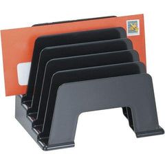 UNIVERSAL - Black Inclined File Sorter - Plastic - Exact Tool & Supply