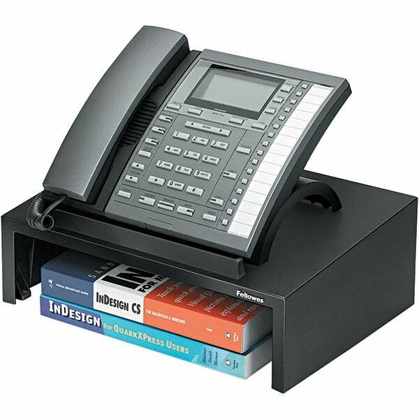 FELLOWES - Black Pearl Desktop Telephone Stand - HPS - Exact Tool & Supply
