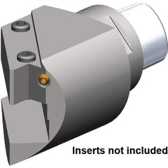 Kennametal - Right Hand Cut, PSC50 Modular Connection, Square Shank Lathe Modular Clamping Unit - 20mm Square Shank Width, Through Coolant, Series TA 45° Mount - Exact Tool & Supply