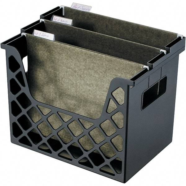 UNIVERSAL - Black File Boxes-Portable - Plastic - Exact Tool & Supply