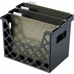 UNIVERSAL - Black File Boxes-Portable - Plastic - Exact Tool & Supply