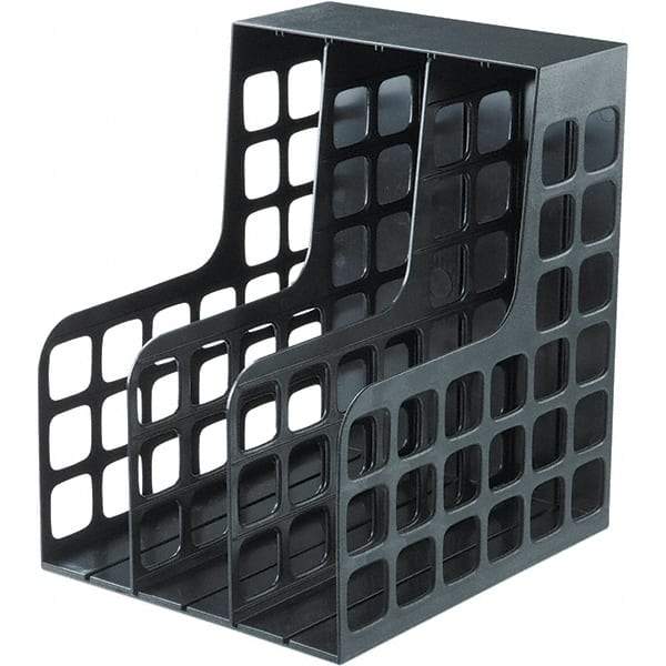 Pendaflex - Black Magazine Rack - Plastic - Exact Tool & Supply