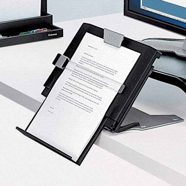 FELLOWES - Black Copyholder - Plastic - Exact Tool & Supply
