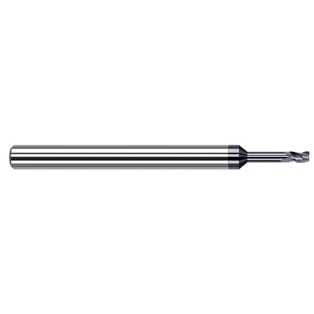 Harvey Tool - Corner Radius & Corner Chamfer End Mills; Mill Diameter (mm): 1.20 ; Mill Diameter (Inch): 3/64 ; Mill Diameter (Decimal Inch): 0.0470 ; End Type: Corner Radius ; Corner Radius (Decimal Inch): 0.0050 ; Number of Flutes: 3 - Exact Tool & Supply