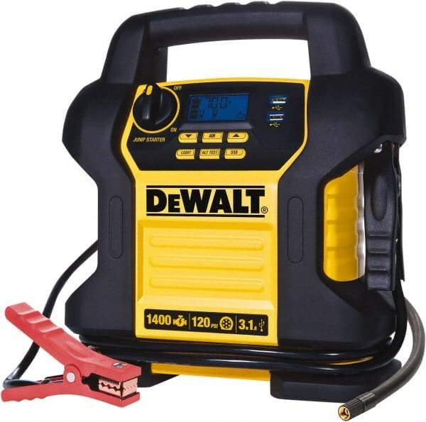 DeWALT - 12 VDC Jump Starter - 32 Amps, 80 Starter Amps - Exact Tool & Supply