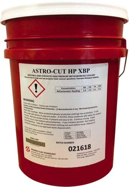 Monroe Fluid Technology - 5 Gal Pail Cutting & Grinding Fluid - Semisynthetic - Exact Tool & Supply