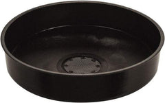 Funnel King - 4-3/8" High x 11-3/4" Diam, Polypropylene, Drum Funnel with Screen - 55 Gal Drum/Pail Capacity - Exact Tool & Supply