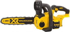 DeWALT - 20 Volt, 25.2 Ft/sec, Battery Powered Chainsaw - 12" Guide Bar Length, 4,200 RPM, 3/8" Chain Pitch, 0.043 Chain Gauge - Exact Tool & Supply