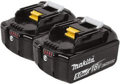 Makita - 18 Volt Lithium-Ion Power Tool Battery - 6 Ahr Capacity, 55 min Charge Time, Series LXT - Exact Tool & Supply