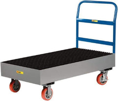 Little Giant - 66 Gal Sump Capacity, Steel Platform - 52" Long x 26" Wide x 19-1/2" High, 3,000 Lb Capacity - Exact Tool & Supply
