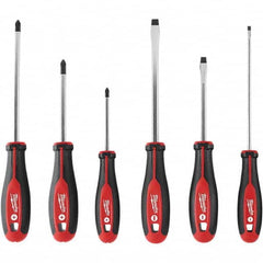 Milwaukee Tool - Screwdriver Sets Screwdriver Types Included: Phillips; Slotted Number of Pieces: 6 - Exact Tool & Supply