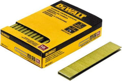 DeWALT - 1" Long x 1/4" Wide, 18 Gauge Crowned Construction Staple - Steel, Copper Finish, Chisel Point - Exact Tool & Supply