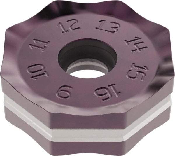 Seco - ONMU090510 Grade MP2050 Carbide Milling Insert - TiAlN/TiSiN Finish, 5.8mm Thick, 22mm Inscribed Circle - Exact Tool & Supply