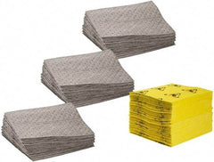 Brady SPC Sorbents - 44 Gal Capacity per Package, Universal Pad - 19" Long x 15" Wide, Polypropylene - Exact Tool & Supply