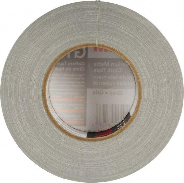 3M - 2" x 50m Gray Gaffers Tape - 11 mil, Rubber Adhesive, Cotton Cloth Backing, Series GT2 - Exact Tool & Supply