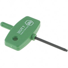 Wiha - T7 Torx Key - Wing Handle, 35mm Length Under Head, 2.7" OAL - Exact Tool & Supply