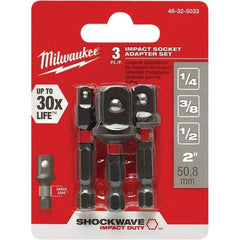 Milwaukee Tool - Power & Impact Screwdriver Bit Sets Point Type: Square Bit Type: Impact Socket Adapter - Exact Tool & Supply