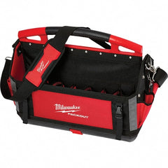 Milwaukee Tool - PACKOUT 32 Pocket, Ballistic Polyester, Red/Black Tote - Exact Tool & Supply