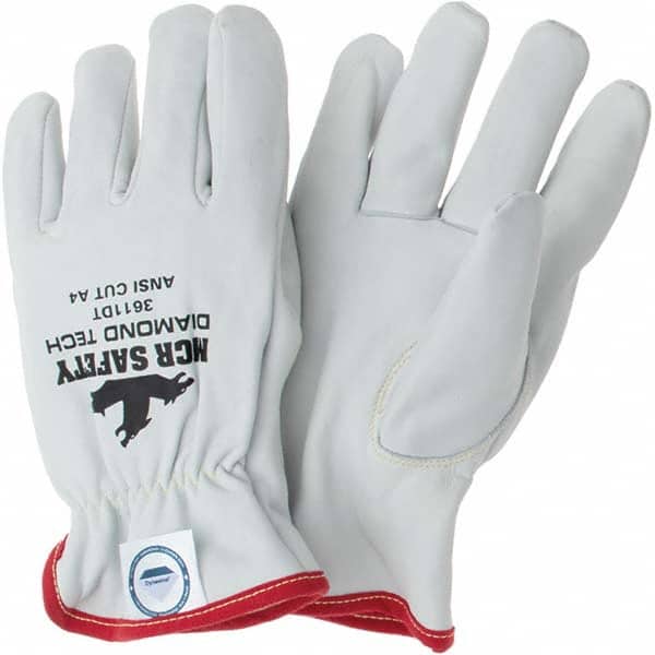MCR Safety - Size 2XL, ANSI Cut Lvl A4, Puncture Lvl 3, Goatskin Leather Cut Resistant Gloves - Exact Tool & Supply