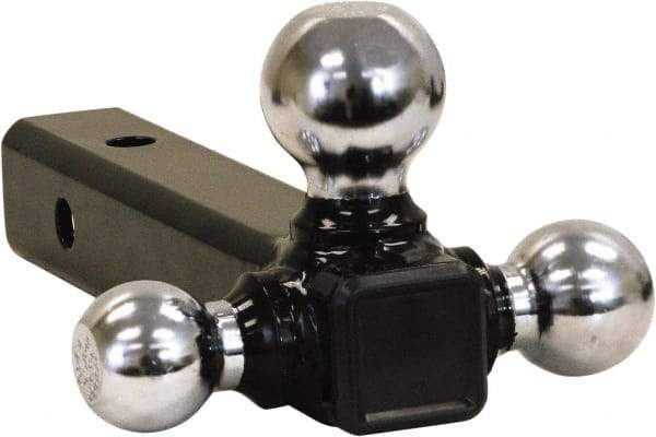 Buyers Products - 6,000, 7,500 & 10,000 Lb Capacity, 9-1/4" Long, 2" Shank, Triball Hitch Drawbar - Vehicle Class 3 & 4, 5/8" Ball Hole Diam, 1-7/8, 2 & 2-5/16" Ball Diam - Exact Tool & Supply
