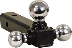 Buyers Products - 6,000, 7,500 & 10,000 Lb Capacity, 9-1/4" Long, 2" Shank, Triball Hitch Drawbar - Vehicle Class 3 & 4, 5/8" Ball Hole Diam, 1-7/8, 2 & 2-5/16" Ball Diam - Exact Tool & Supply