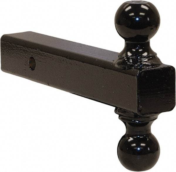 Buyers Products - 7,500 & 10,000 Lb Capacity, 9-1/2" Long, 2" Shank, Double Ball Hitch Drawbar - Vehicle Class 3 & 4, 5/8" Ball Hole Diam, 2 & 2-5/16" Ball Diam - Exact Tool & Supply
