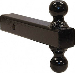 Buyers Products - 7,500 & 10,000 Lb Capacity, 9-1/2" Long, 2" Shank, Double Ball Hitch Drawbar - Vehicle Class 3 & 4, 5/8" Ball Hole Diam, 2 & 2-5/16" Ball Diam - Exact Tool & Supply