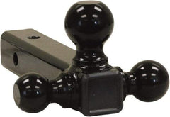 Buyers Products - 6,000, 7,500 & 10,000 Lb Capacity, 9-1/2" Long, 2" Shank, Triball Hitch Drawbar - Vehicle Class 3 & 4, 5/8" Ball Hole Diam, 1-7/8, 2 & 2-5/16" Ball Diam - Exact Tool & Supply