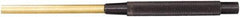Starrett - 5/16" Pin Punch - 8" OAL, Brass - Exact Tool & Supply