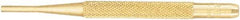Starrett - 1/8" Pin Punch - 4" OAL, Brass - Exact Tool & Supply