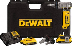 DeWALT - 3/8 to 1" Pipe Capacity, PEX Expander Tool - 9 Pieces, Cuts Pex, Includes DCE400 PEX Expander, (2) DCB203 Batteries, Charger, (3) Expander Heads (1/2", 3/4", 1"), PEX Expander Grease & Kit Box - Exact Tool & Supply