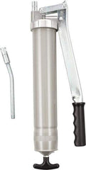 Umeta - Rigid Lever Grease Gun - 16 oz Capacity, 1/8 Thread Outlet, 17 Strokes per oz, Cartridge, Suction Fill & Loader Pump - Exact Tool & Supply