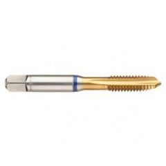 43832 3B 4-Flute Cobalt Blue Ring Spiral Point Plug Tap-TiN - Exact Tool & Supply
