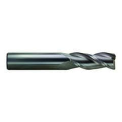 1/2" Dia. - 3" OAL - AlTiN - CBD - 35° Helix HP End Mill - 3 FL - Exact Tool & Supply