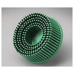 Scotch-Brite Roloc Bristle Disc RD-ZB 50 TR Green 1″ × 5/8″ - Exact Tool & Supply